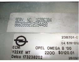 Opel Omega B FL 2.2 Sterownik komputer 238701-075