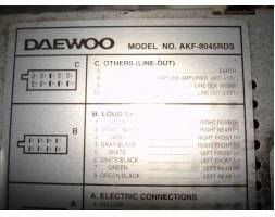 Daewoo Matiz Radio DAEWOO AKF-8045RDS